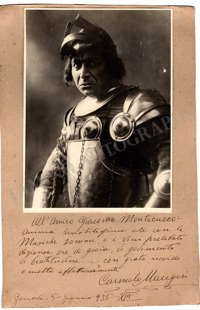 Maugeri, Carmelo - Signed Photograph in "Francesca da Rimini"