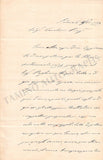 Alajmo, Carolina - Autograph Letter Signed 1854