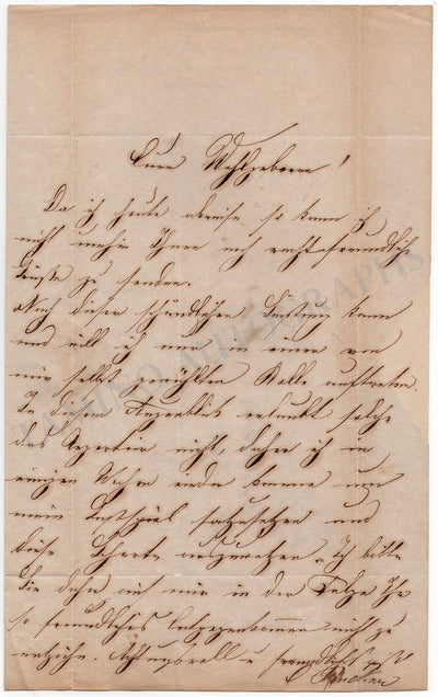 Pruckner, Caroline - Set of 3 Autograph Letter Signed