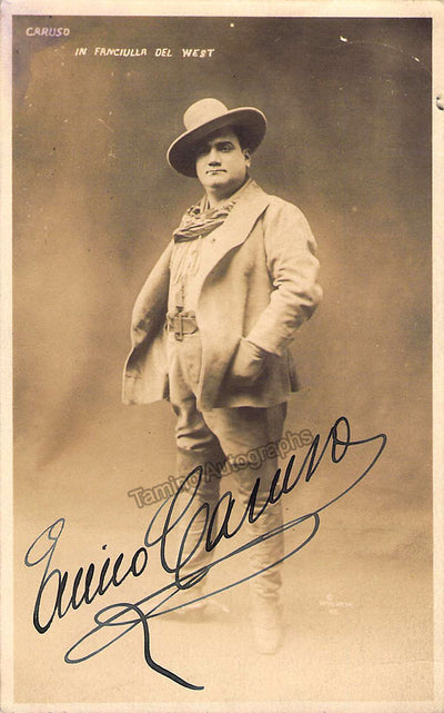 Caruso, Enrico - Signed Photograph in Fanciulla del West