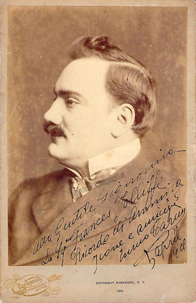 Caruso, Enrico - Signed Cabinet Photograph