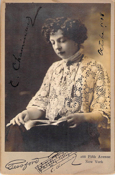 Chaminade, Cecile - Signed Cabinet Photo 1908