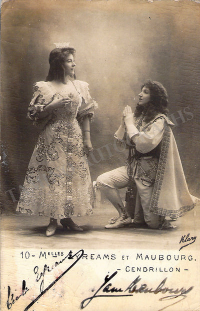 Maubourg, Jeanne - Eyreams, Cecile - Signed Photograph in La Cenerentola