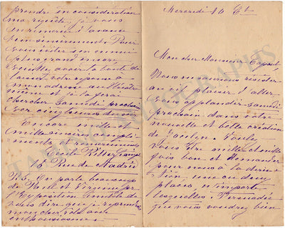 Ritter-Ciampi, Cecile - Autograph Letter Signed