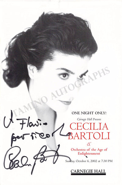 Bartoli, Cecilia - Signed Playbill