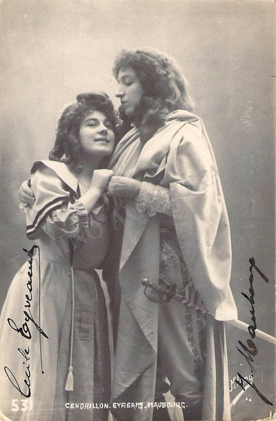 Maubourg, Jeanne - Eyreams, Cecile - Double Signed Photograph in Cendrillon