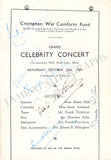 Celebrity Concerts - Lot of 7 Signed Programs 1941-1947