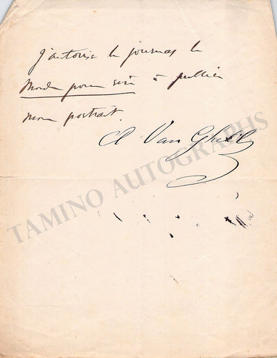 Van Ghell, Anna - Signed Album Page