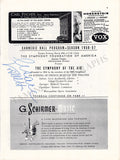 Valletti, Cesare - Albanese, Licia - Signed Program New York 1957