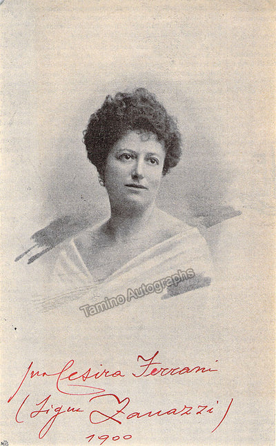 Ferrani, Cesira - Signed Photograph 1900