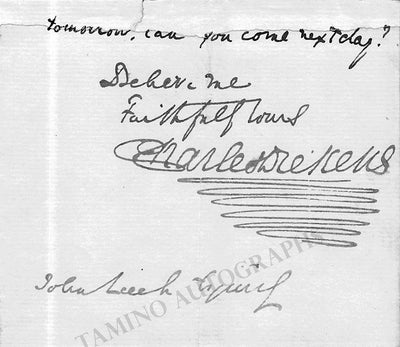 Dickens, Charles - Signed Clip