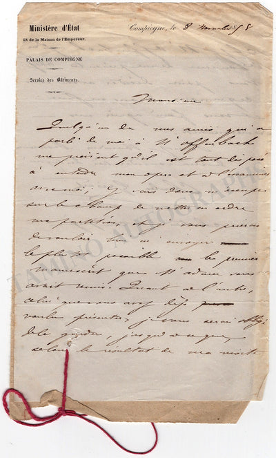 Grisart, Charles - Set of 2 Autograph Letters Signed