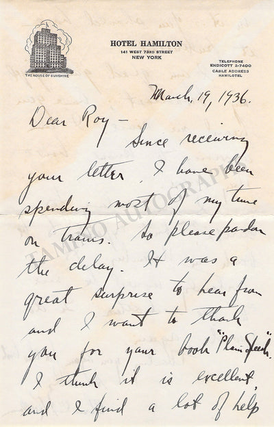 Kullman, Charles - Autograph Letter Signed