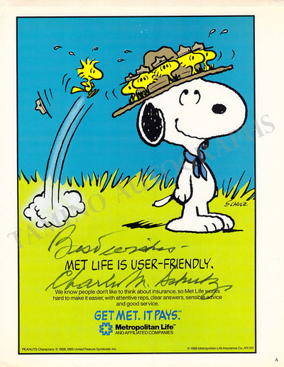 Schulz, Charles M. - Signed Ad