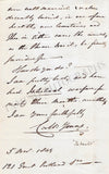 Young, Charles Mayne - Autograph Letter Signed 1849