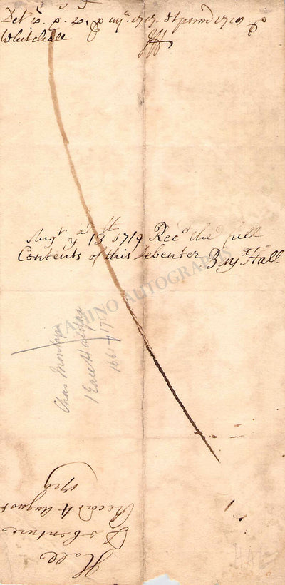 Montague, Charles - Signed Document 1719