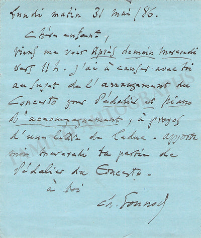Autograph Note Signed (1886)