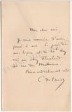 De Beriot, Charles - Set of 5 Autograph Letters Signed
