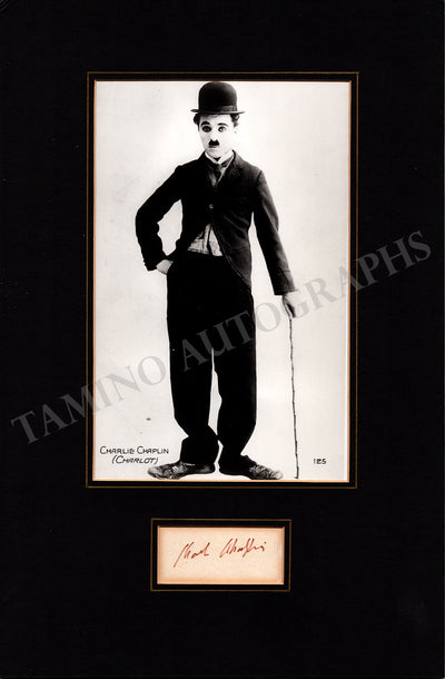Chaplin, Charlie - Signature and Photo