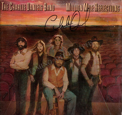 Daniels, Charlie - Signed LP Front Cover Sleeve "Million Mile Reflections"