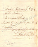 Cushman, Charlotte - Autograph Letter Signed 1864