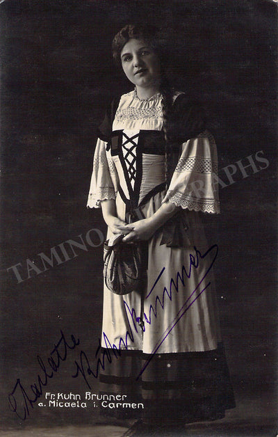 KUHN-BRUNNER, Charlotte (Various Autographs)