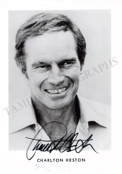 Heston, Charlton - Various Autographs
