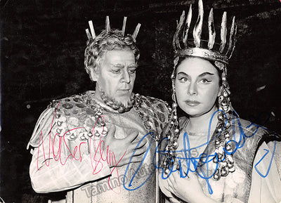 Berry, Walter - Ludwig, Christa - Double Signed Photograph in Iphigenie