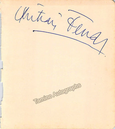 Ferras, Christian - Signed Album Page