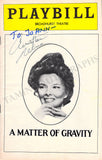 Reeve, Christopher - Signed Program "A Matter of Gravity"
