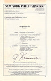 Conductors Signed Program Pages – Set of 42