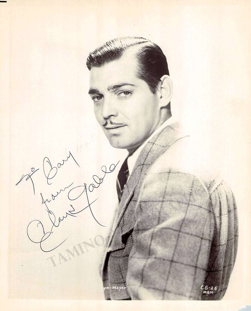 Clark Gable Autograph Signed Photograph