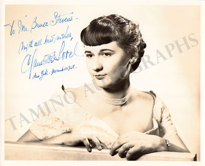 Sorel, Claudette - Signed Photograph 1958