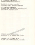 Abbado, Claudio - Norman, Jessye - Signed Program Vienna 1980