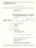 Conductors Signed Program Pages – Set of 42