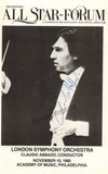 Abbado, Claudio - Signed Program Philadelphia 1988