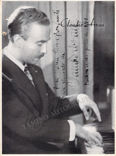 Arrau, Claudio - Signed Photograph 1941