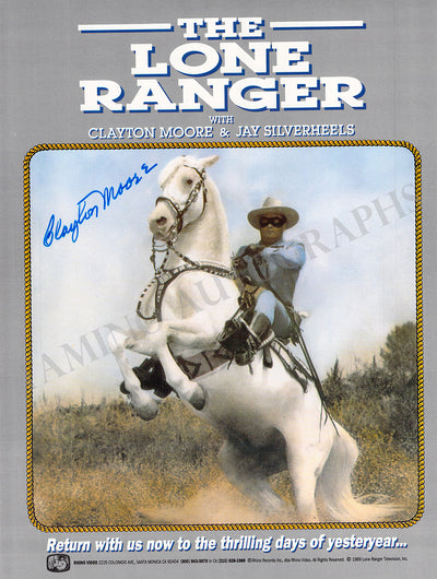 Moore, Clayton - Signed Flyer "The Lone Ranger"