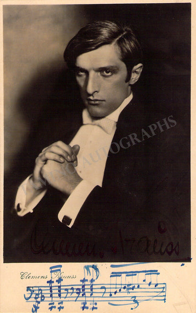 Krauss, Clemens - Signed Photograph + Musical Quote