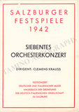 Krauss, Clemens - Set of 18 Concert Programs