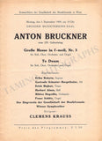 Krauss, Clemens - Set of 18 Concert Programs