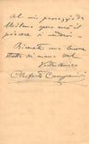 Campanini, Cleofonte - Autograph Letter Signed 1908