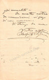 Campanini, Cleofonte - Autograph letter Signed 1906