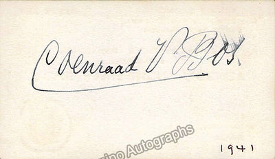 Bos, Coenraad - Signed Card 1941