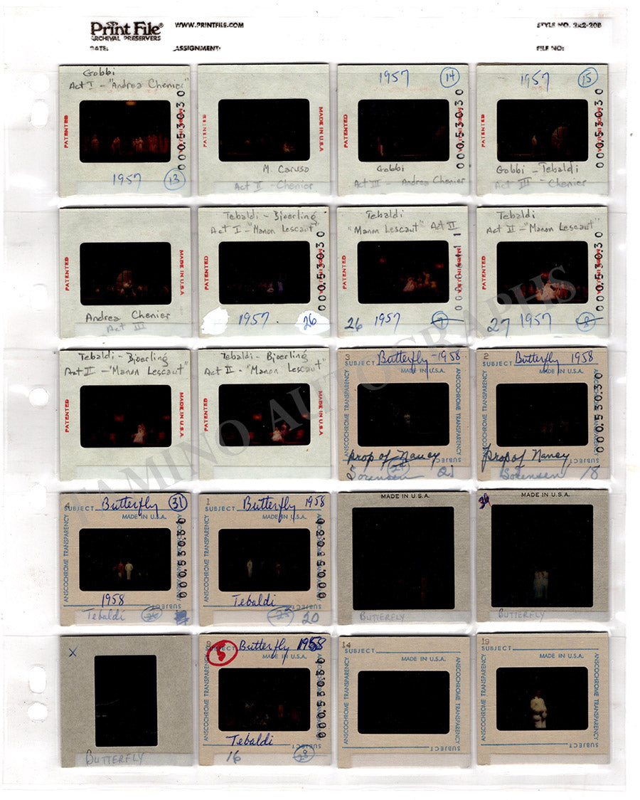 Opera Large Collection of Slides Met Opera 1950s & 1960s – Tamino