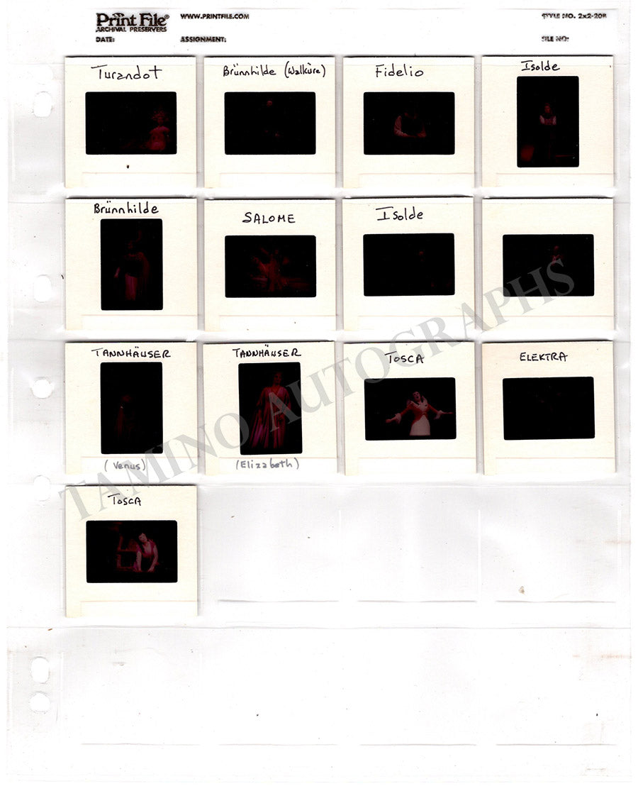 Opera Large Collection of Slides Met Opera 1950s & 1960s – Tamino