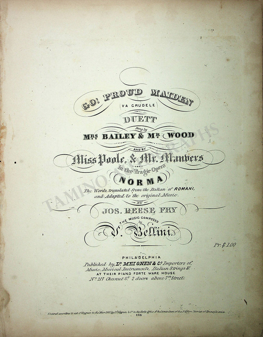 Opera Vintage Collection of Scores from Songs & Arias – Tamino