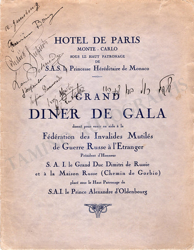 Supervia, Conchita & Others - Signed Program Montecarlo 1910s