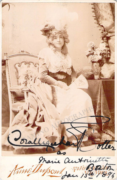 Urquhart Brown-Potter, Cora - Signed Photograph 1896