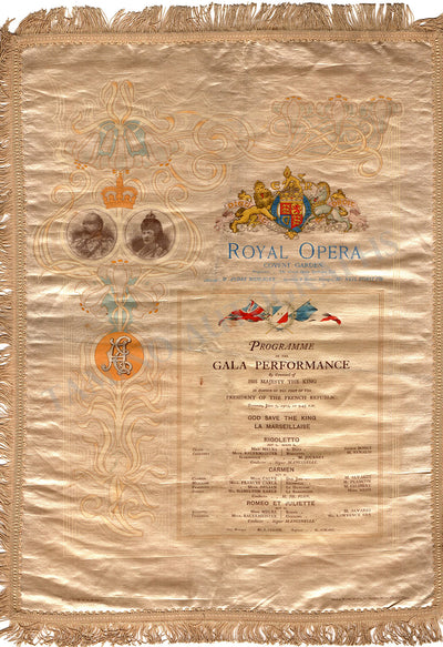 ROH Covent Garden - Silk Program Gala Performance 1903